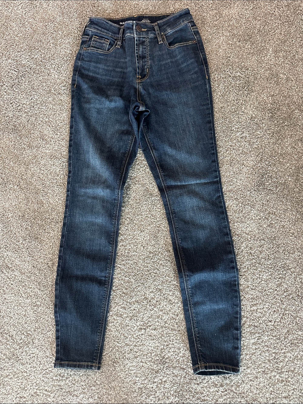 Old Navy Dark Blue High-Rise Skinny Jeans